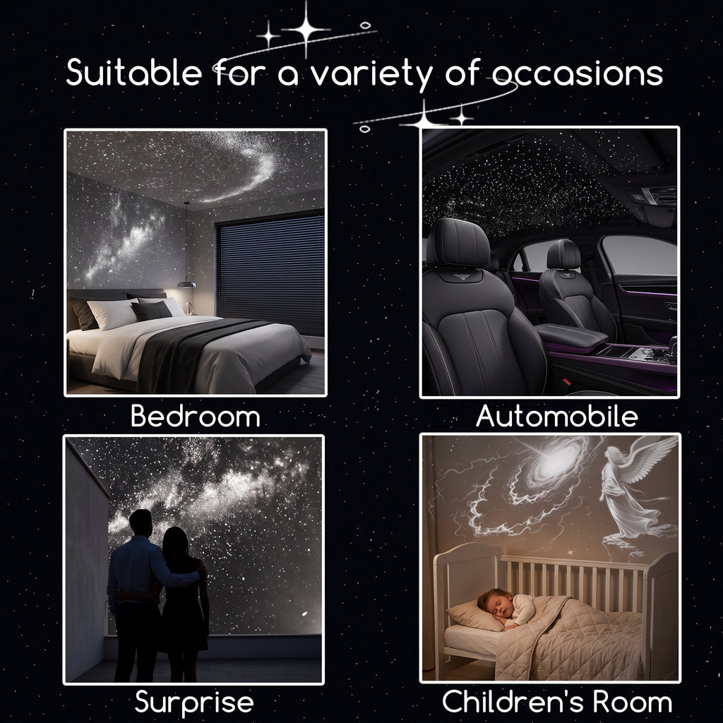 LumiRest – Ultra‑Clear USB Galaxy Star Projector Night Light