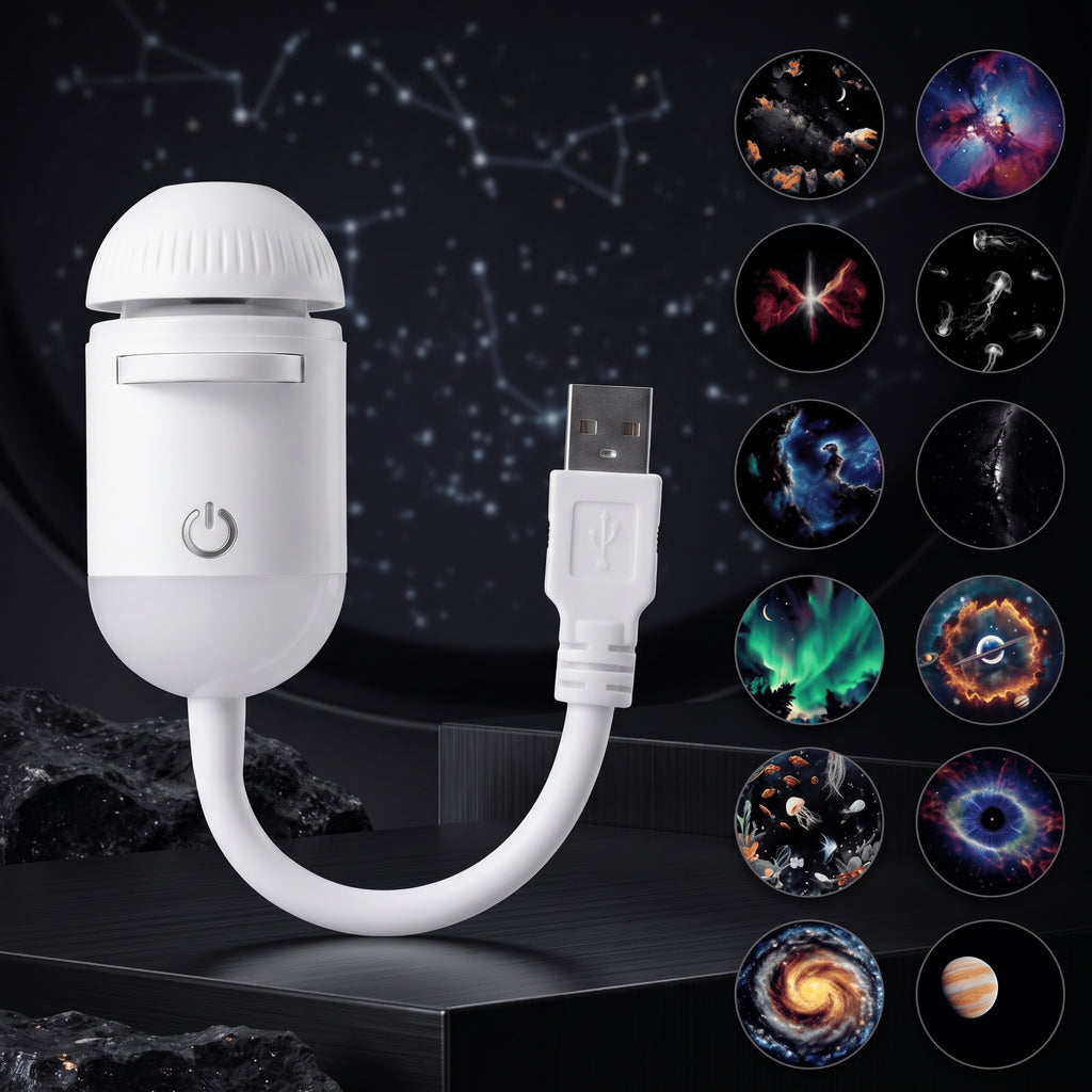 LumiRest – Ultra‑Clear USB Galaxy Star Projector Night Light