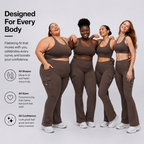 AVEO - Y2K High-Waisted Cargo Flare Yoga Pants with Pockets