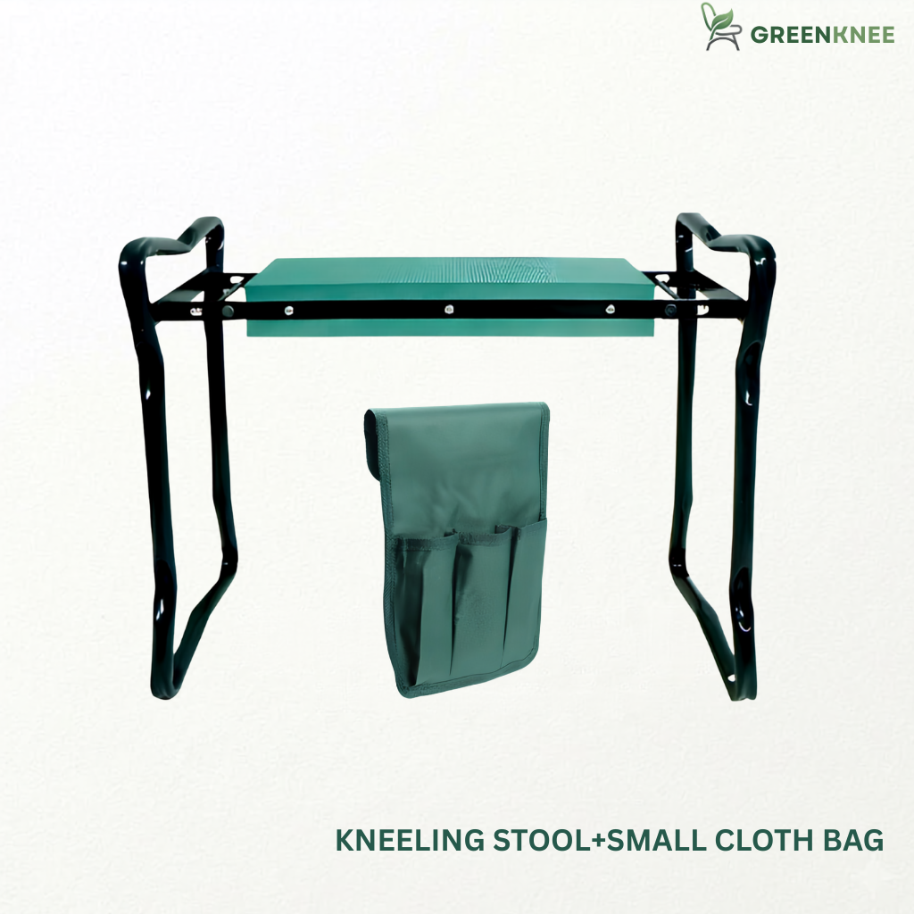 GreenKnee™ : Enjoy Pain-Free Gardening with a Comfortable 2-in-1 Kneeler & Seat