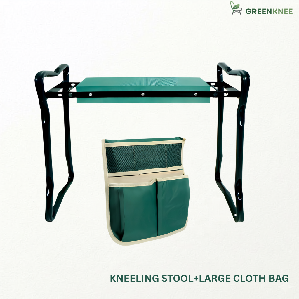 GreenKnee™ : Enjoy Pain-Free Gardening with a Comfortable 2-in-1 Kneeler & Seat