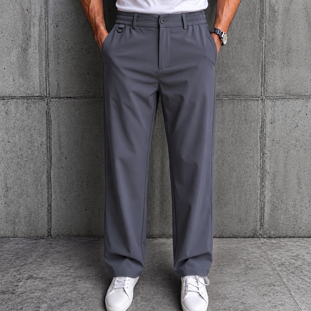 Flexi-Urban: #1 Viral High-Waisted Elastic Stretch Pants For Mature Men