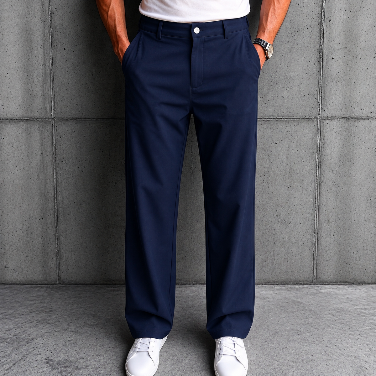 Flexi-Urban: #1 Viral High-Waisted Elastic Stretch Pants For Mature Men