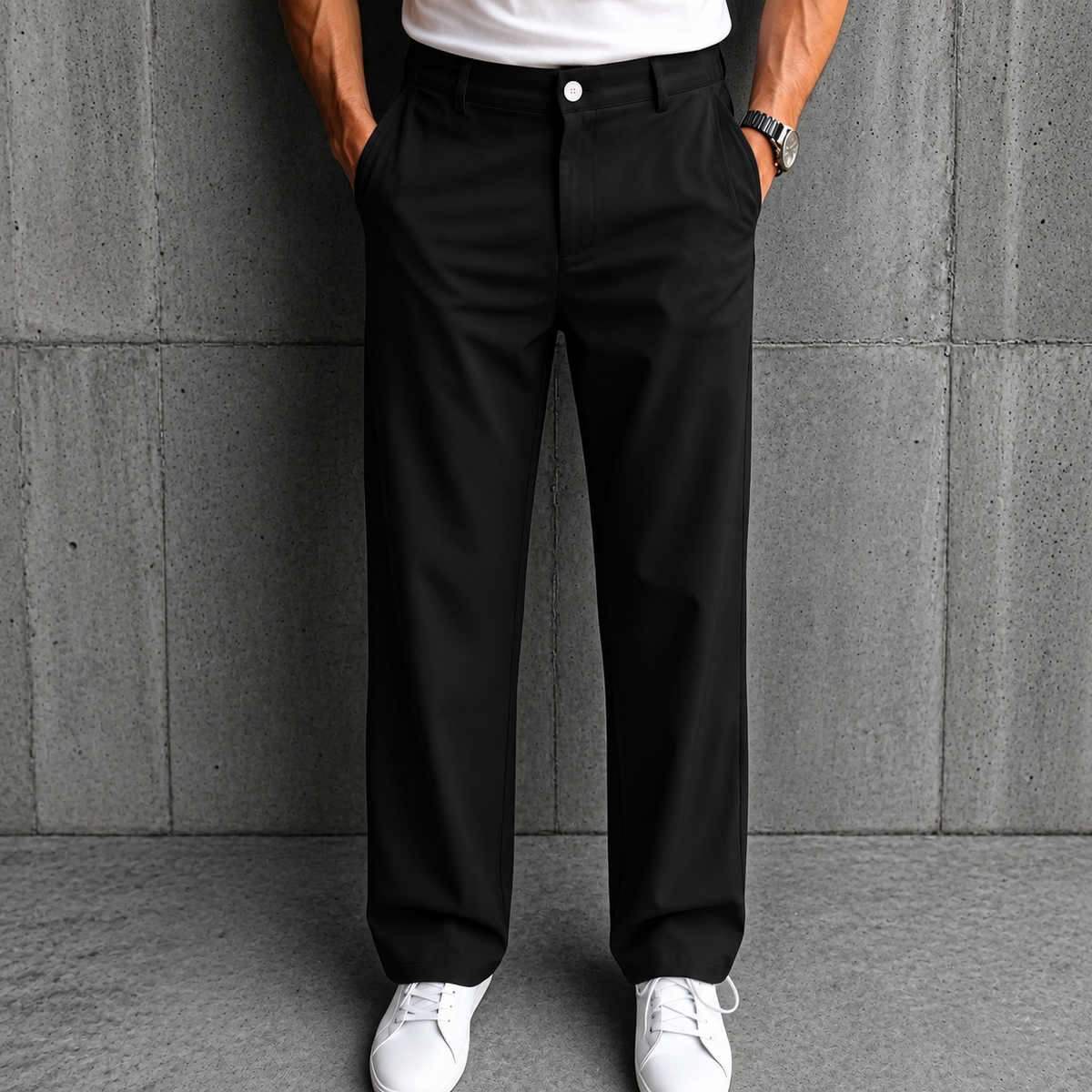 Flexi-Urban: #1 Viral High-Waisted Elastic Stretch Pants For Mature Men