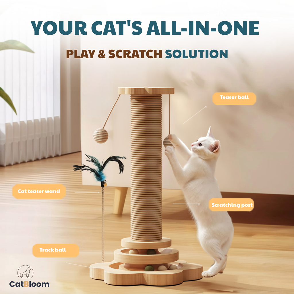 CatBloom™ - More Than a Scratching Post—A Complete Play Center for Your Cat