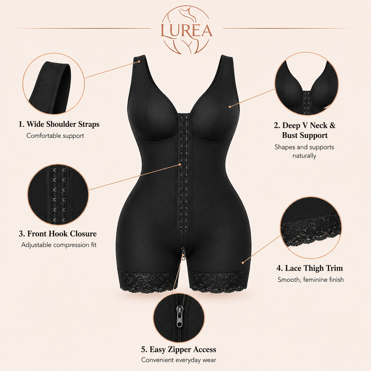 [60% OFF] LUREA - Everyday Full Body Support Shapewear for Every Outfit