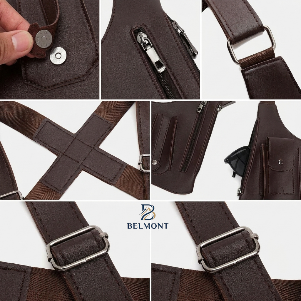 BELMONT - Premium Dual Shoulder Bag for Men and Women