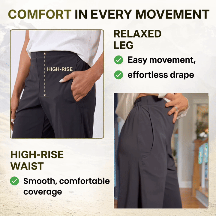 ChicLoose – Comfort Barrel Pants with Stretch Waist