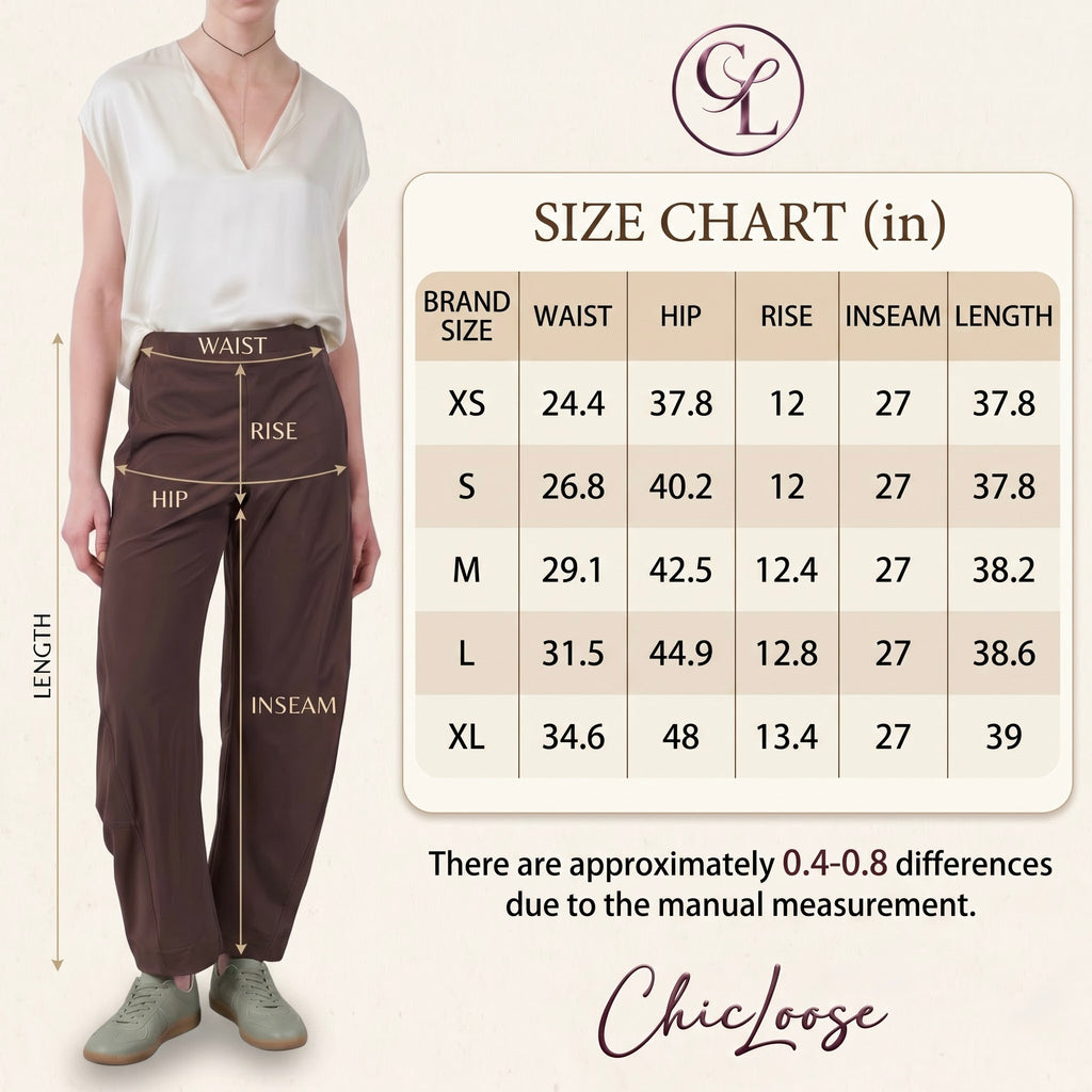 ChicLoose – Comfort Barrel Pants with Stretch Waist