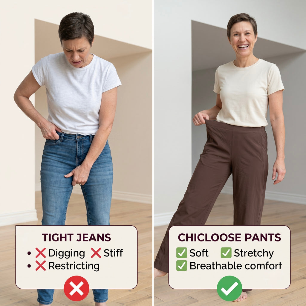 ChicLoose – Comfort Barrel Pants with Stretch Waist