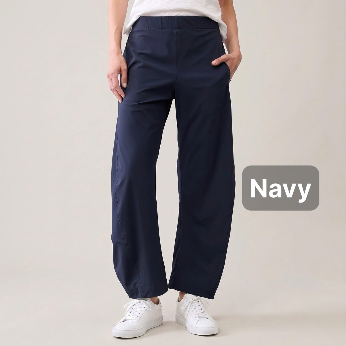 ChicLoose – Comfort Barrel Pants with Stretch Waist