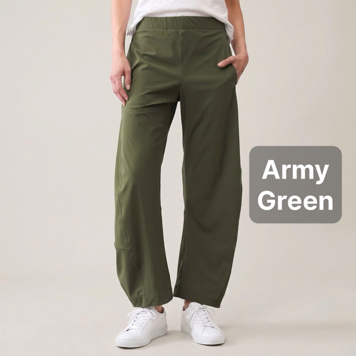 ChicLoose – Comfort Barrel Pants with Stretch Waist