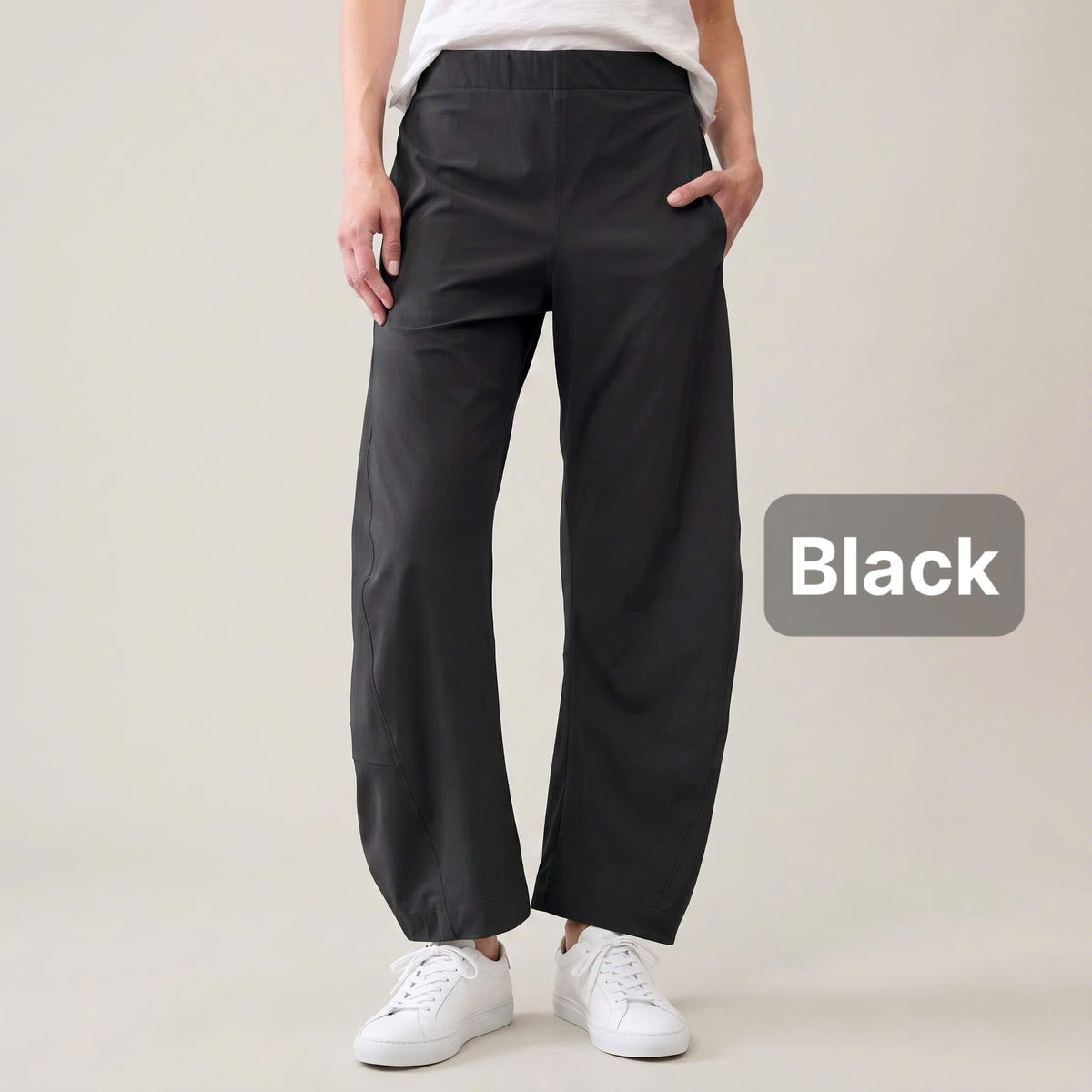 ChicLoose – Comfort Barrel Pants with Stretch Waist