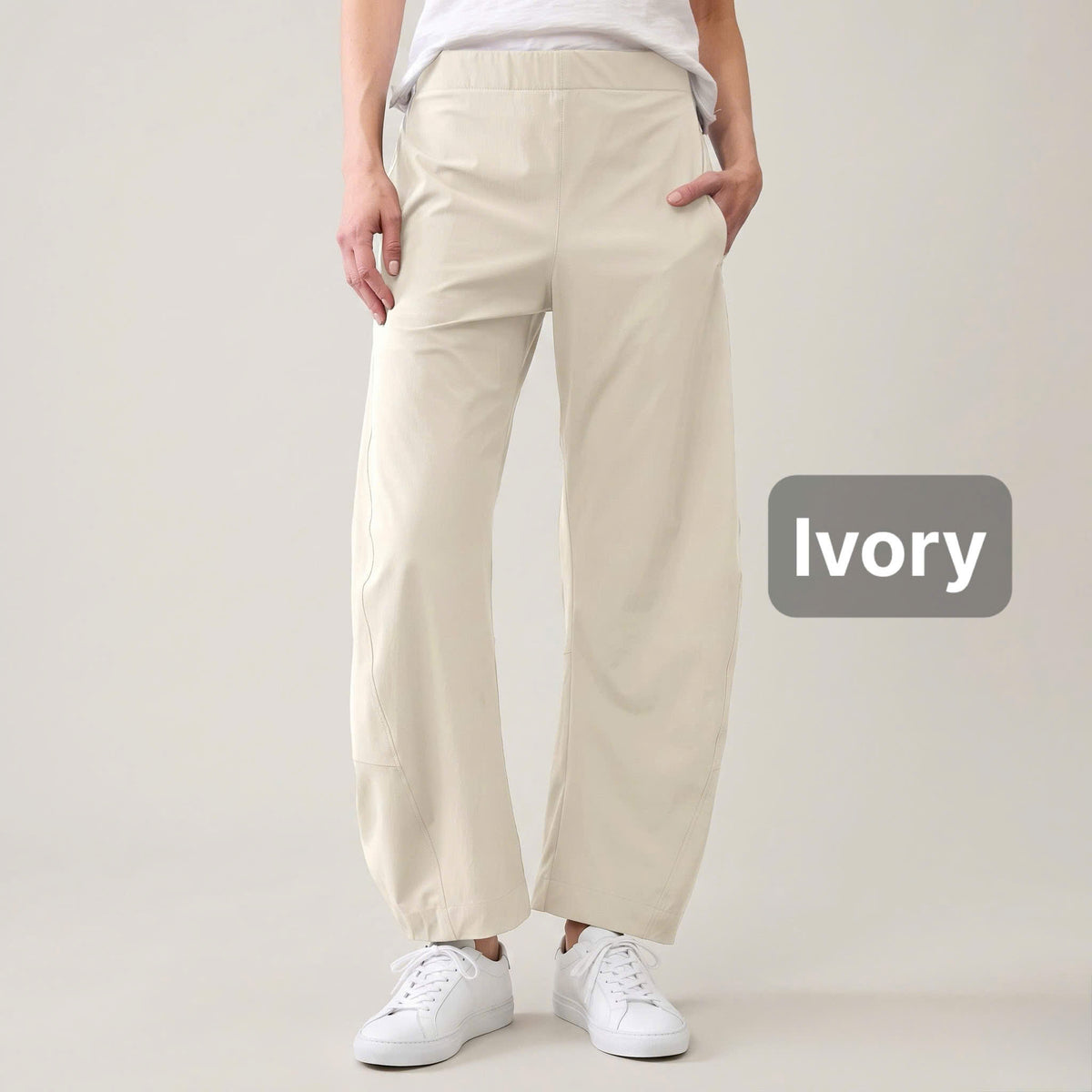 ChicLoose – Comfort Barrel Pants with Stretch Waist