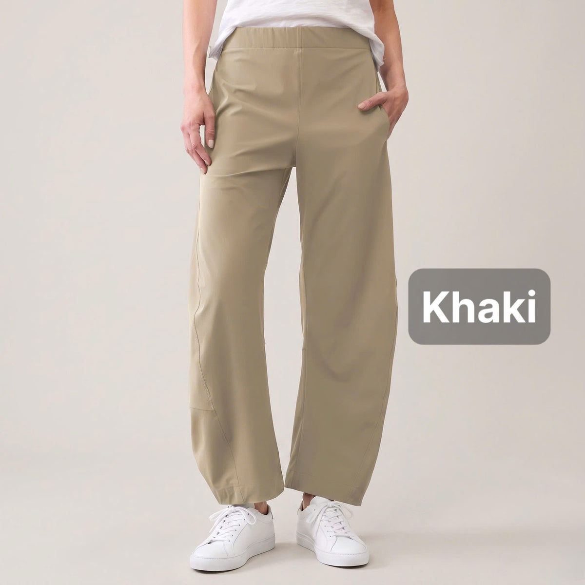 ChicLoose – Comfort Barrel Pants with Stretch Waist