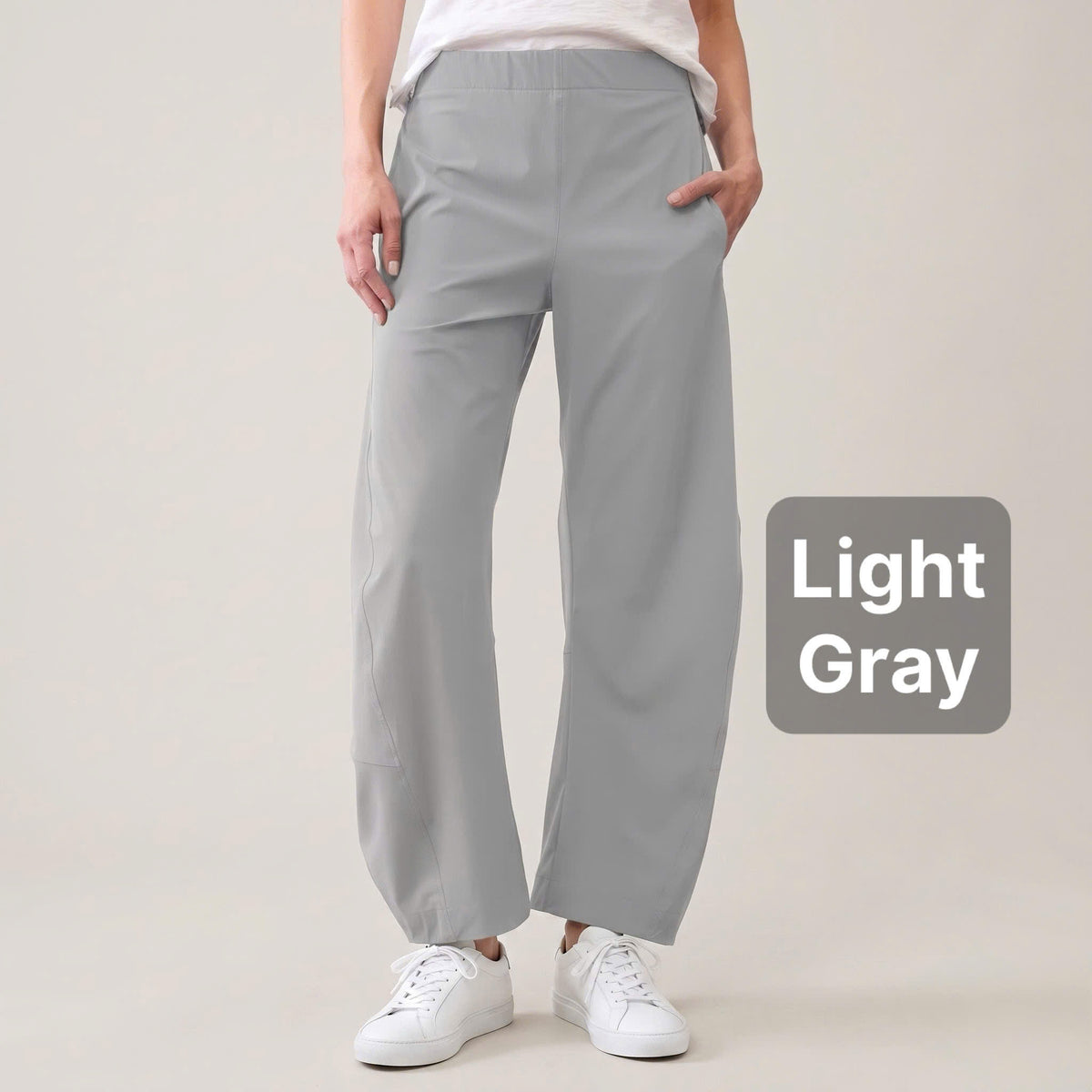 ChicLoose – Comfort Barrel Pants with Stretch Waist