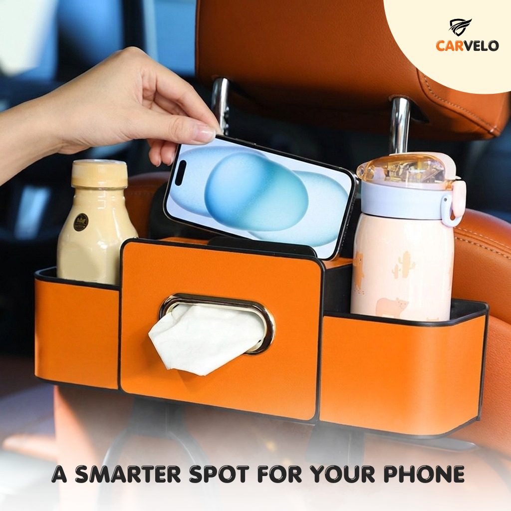 CARVELO™ All-in-One Multi-Function Backseat Car Storage Box
