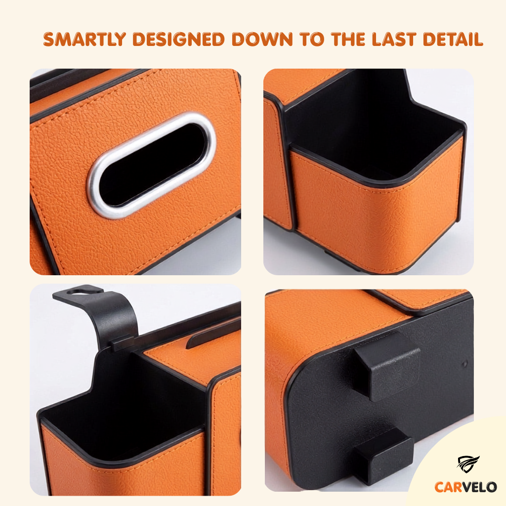 CARVELO™ All-in-One Multi-Function Backseat Car Storage Box