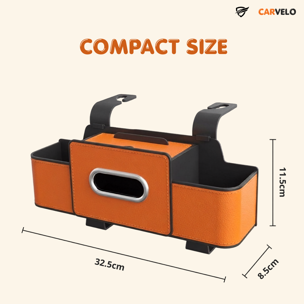 CARVELO™ All-in-One Multi-Function Backseat Car Storage Box