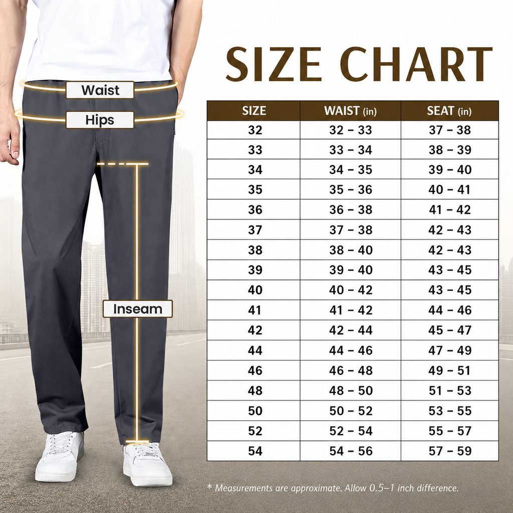 Flexi-Urban: #1 Viral High-Waisted Elastic Stretch Pants For Mature Men