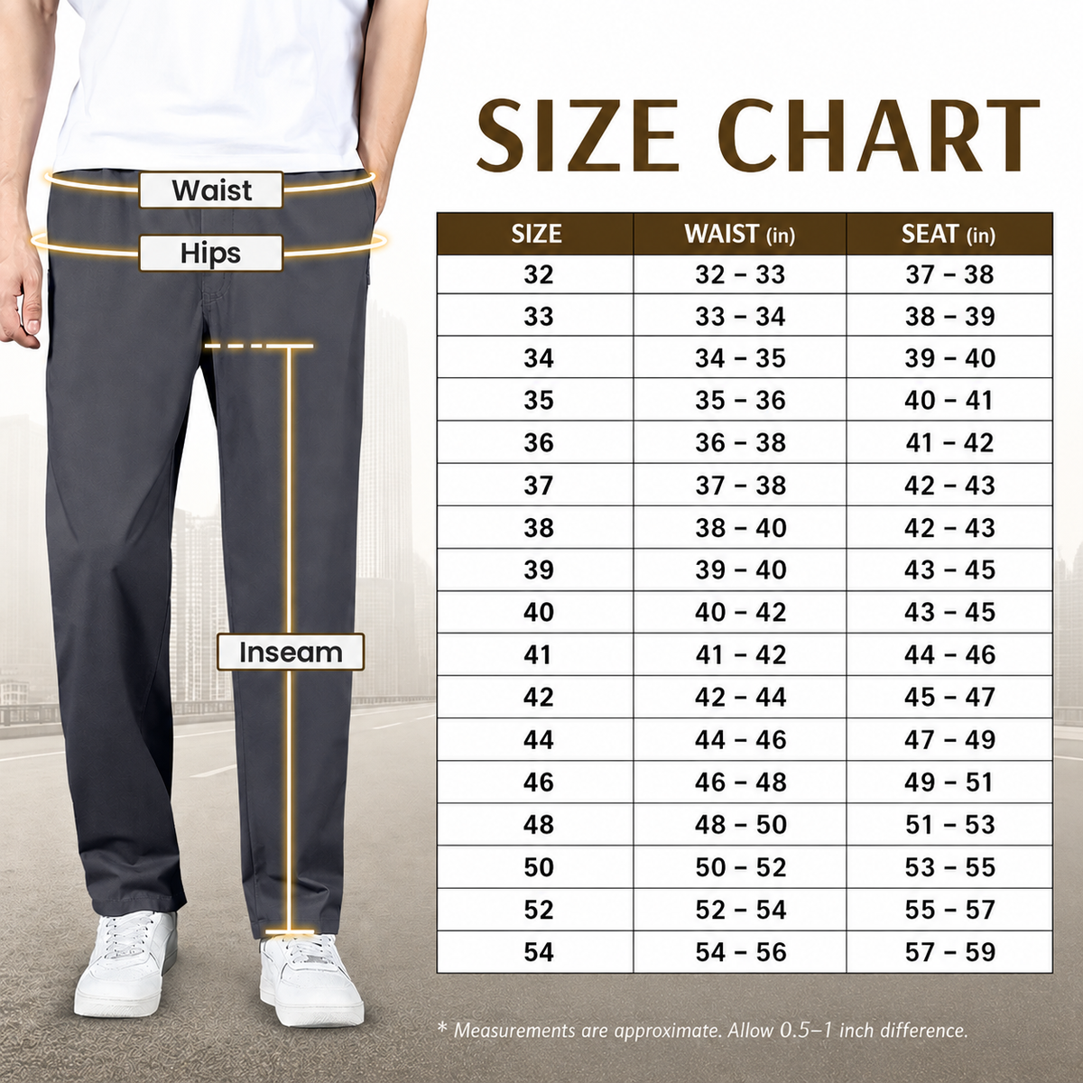 Flexi-Urban: #1 Viral High-Waisted Elastic Stretch Pants For Mature Men